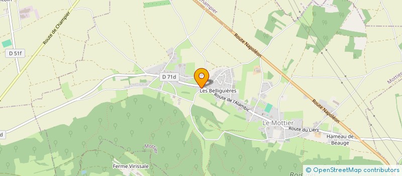 localisation de l'entreprise SCI DE LA GRAND'SERVE  MOTTIER