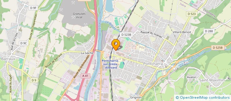 localisation de l'entreprise SCI DE LA GRANDE ASTRANCE  PONTCHARRA