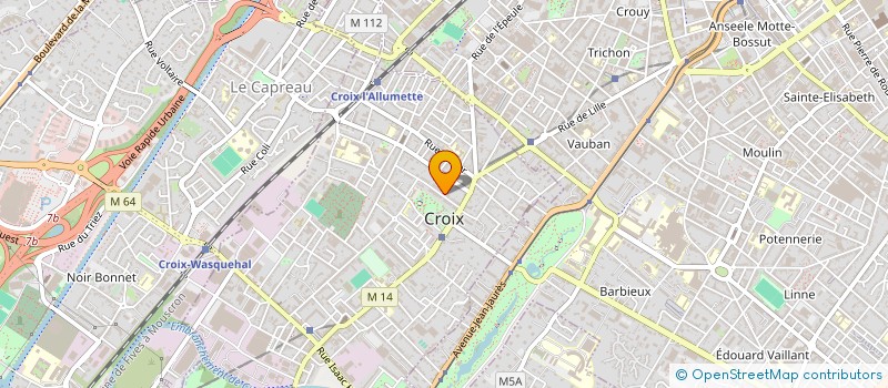 localisation de l'entreprise SCI DE LA GRANDE AVENUE REPUBLIQUE à CROIX