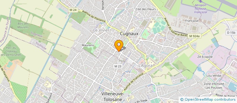 localisation de l'entreprise SCI DE LA GRANDE BORDASSE  CUGNAUX