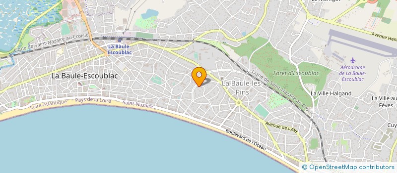 localisation de l'entreprise SCI DE LA GRANDE BRIERE  LA BAULE-ESCOUBLAC