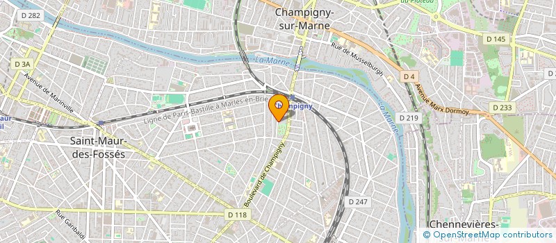 localisation de l'entreprise SCI DE LA GRANDE CEINTURE à SAINT-MAUR-DES-FOSSES