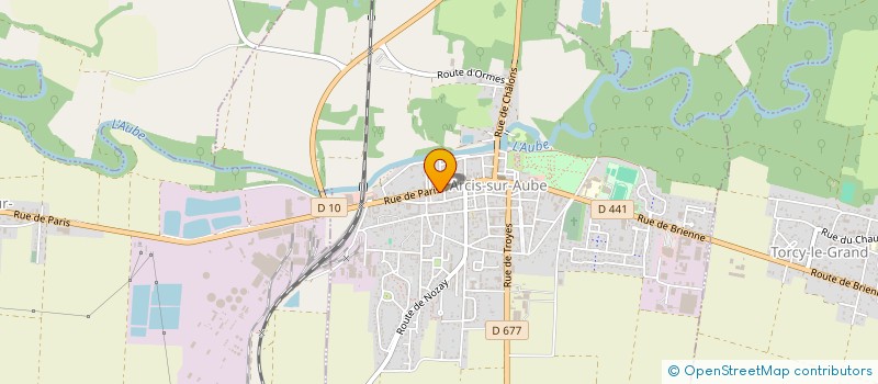 localisation de l'entreprise SCI DE LA GRANDE CONTREE  VILLETTE-SUR-AUBE