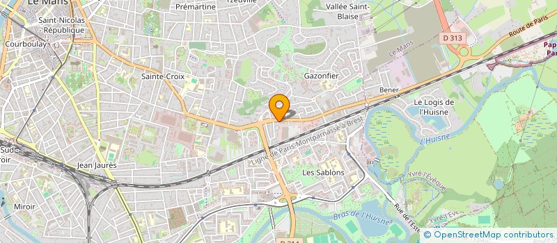 localisation de l'entreprise SCI DE LA GRANDE CROIX  LE MANS