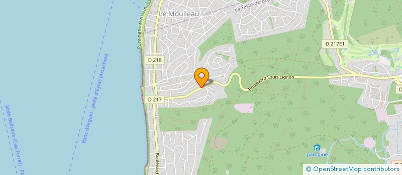 localisation de l'entreprise SCI DE LA GRANDE FAMILLE à LA TESTE-DE-BUCH