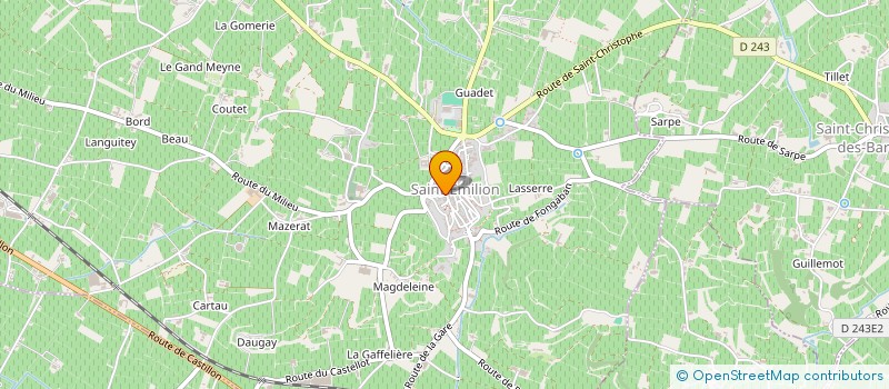 localisation de l'entreprise SCI DE LA GRANDE FONTAINE  SAINT-EMILION