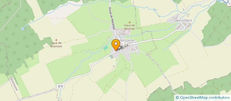 localisation de l'entreprise SCI DE LA GRANDE FONTAINE  CLEZENTAINE