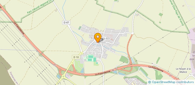 localisation de l'entreprise SCI DE LA GRANDE FONTAINE  FONTENAY-EN-PARISIS