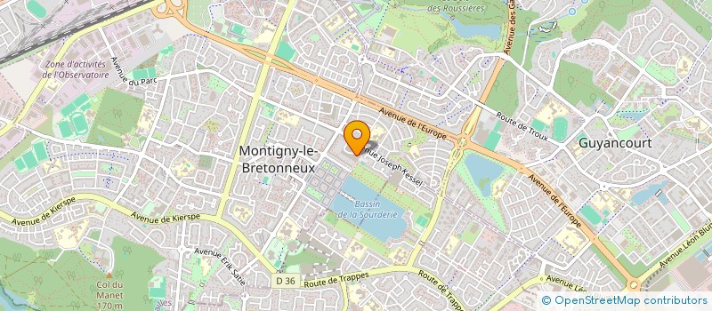 localisation de l'entreprise SCI DE LA GRANDE ILE  MONTIGNY-LE-BRETONNEUX