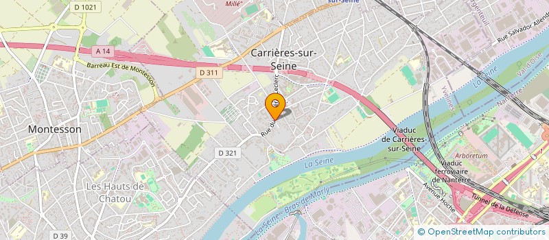 localisation de l'entreprise SCI DE LA GRANDE LANDE  CARRIERES-SUR-SEINE