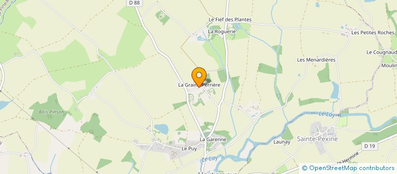 localisation de l'entreprise SCI DE LA GRANDE PERRIERE  MOUTIERS-SUR-LE-LAY