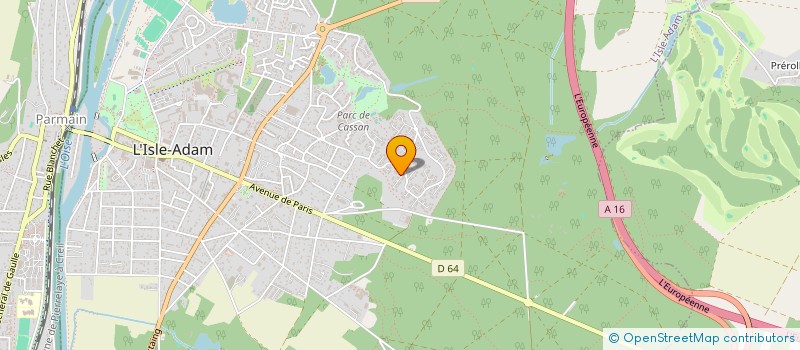 localisation de l'entreprise SCI DE LA GRANDE RUE  L'ISLE-ADAM