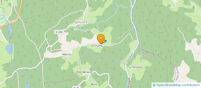 localisation de l'entreprise SCI DE LA GRANDE TERRE  LA CHAPELLE GENESTE