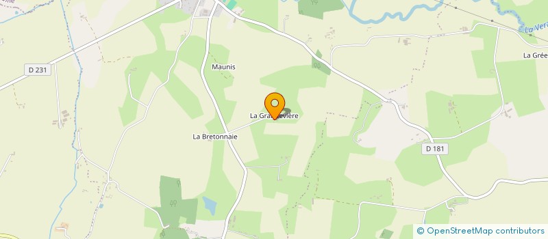 localisation de l'entreprise SCI DE LA GRANDEVIERE à OMBREE D'ANJOU