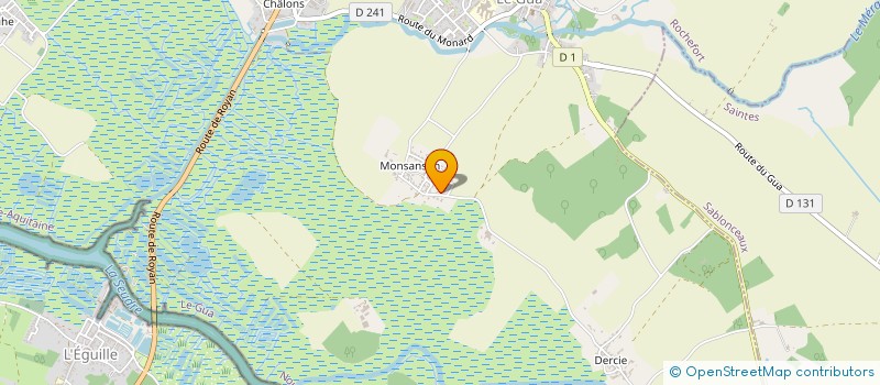 localisation de l'entreprise SCI DE LA GRANDIERE  LE GUA