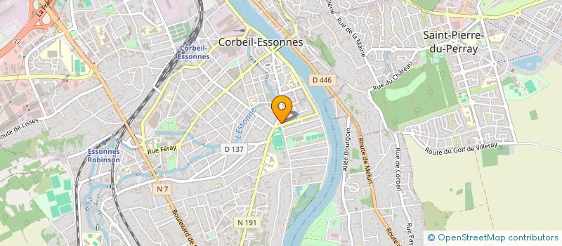 localisation de l'entreprise SCI DE LA GRANGE à CORBEIL-ESSONNES
