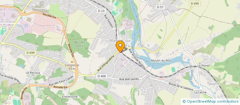 localisation de l'entreprise SCI DE LA GRANGE  MAGNAC-SUR-TOUVRE