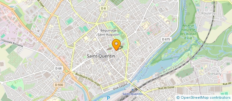 localisation de l'entreprise SCI DE LA GRANGE à SAINT-QUENTIN