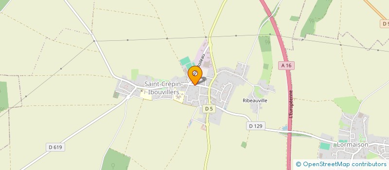 localisation de l'entreprise SCI DE LA GRANGE  SAINT-CREPIN-IBOUVILLERS