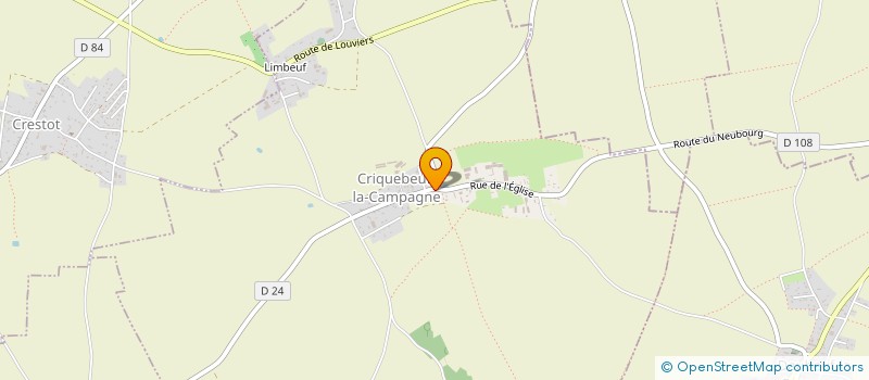 localisation de l'entreprise SCI DE LA GRANGE  CRIQUEBEUF-LA-CAMPAGNE