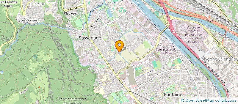 localisation de l'entreprise SCI DE LA GRANGE  SASSENAGE