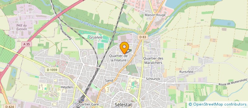 localisation de l'entreprise SCI DE LA GRANGE  SELESTAT