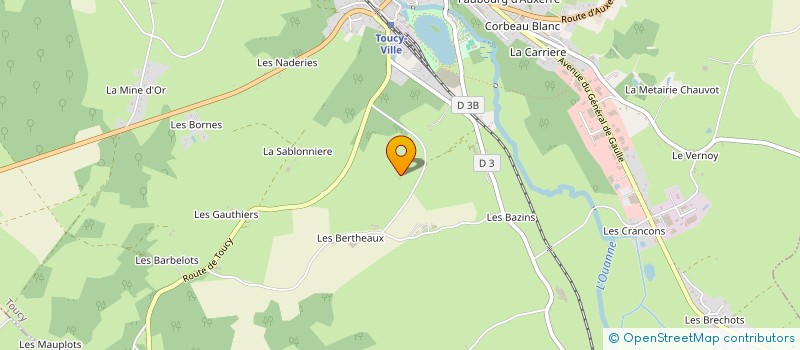 localisation de l'entreprise SCI DE LA GRANGE AU VENT à TOUCY