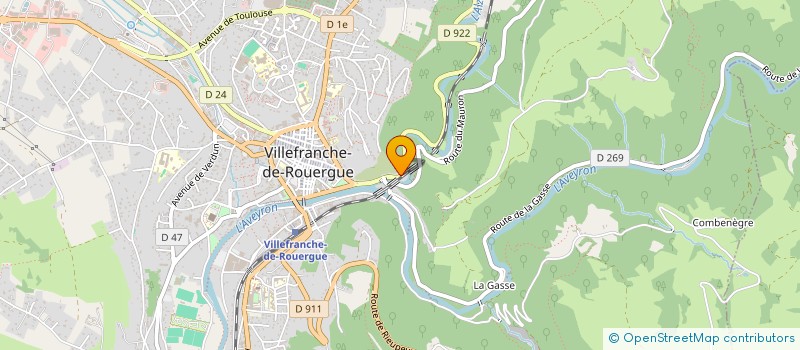 localisation de l'entreprise SCI DE LA GRANGE AUX DAMES  VILLEFRANCHE-DE-ROUERGUE