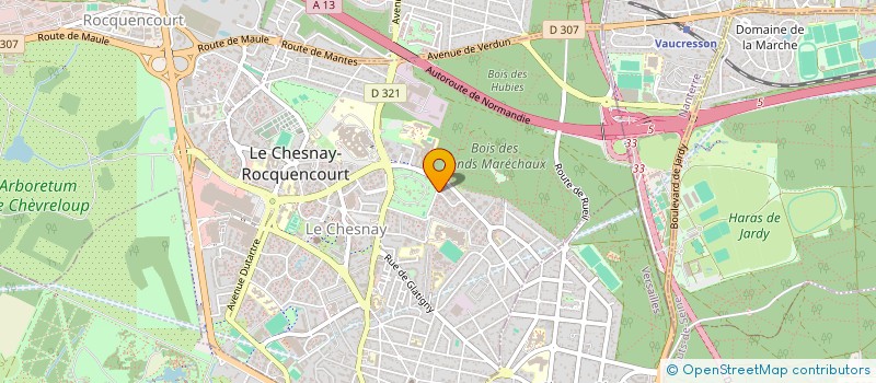 localisation de l'entreprise SCI DE LA GRANGE DE LA DOYE  LE CHESNAY-ROCQUENCOURT