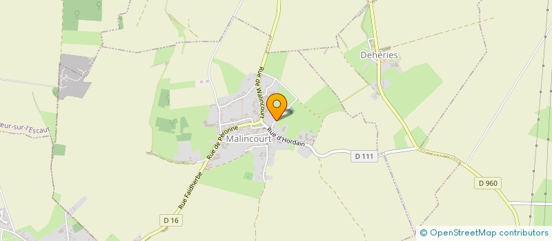 localisation de l'entreprise SCI DE LA GRANGE DU MOULIN  MALINCOURT