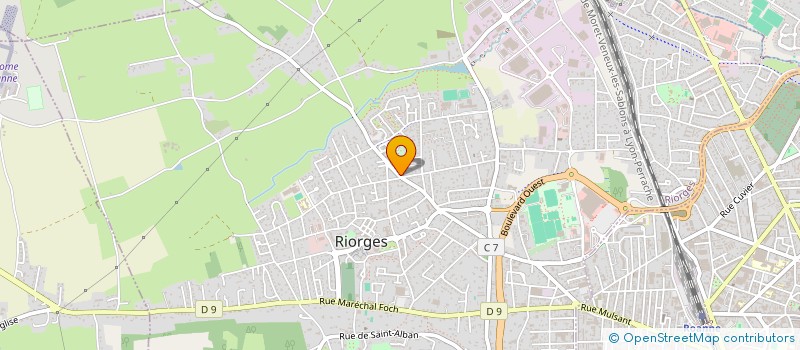 localisation de l'entreprise SCI DE LA GRANGE DU PIN à RIORGES