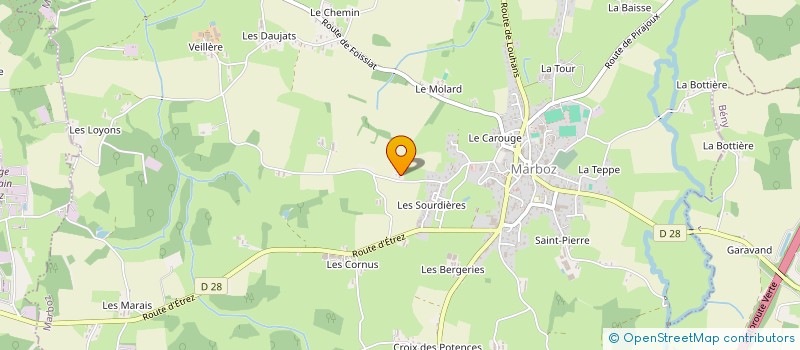 localisation de l'entreprise SCI DE LA GRANGE NEUVE  MARBOZ