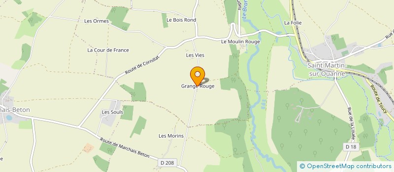 localisation de l'entreprise SCI DE LA GRANGE ROUGE à CHARNY OREE DE PUISAYE