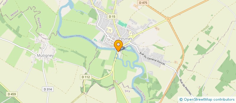 localisation de l'entreprise SCI DE LA GRAPPE  PESMES