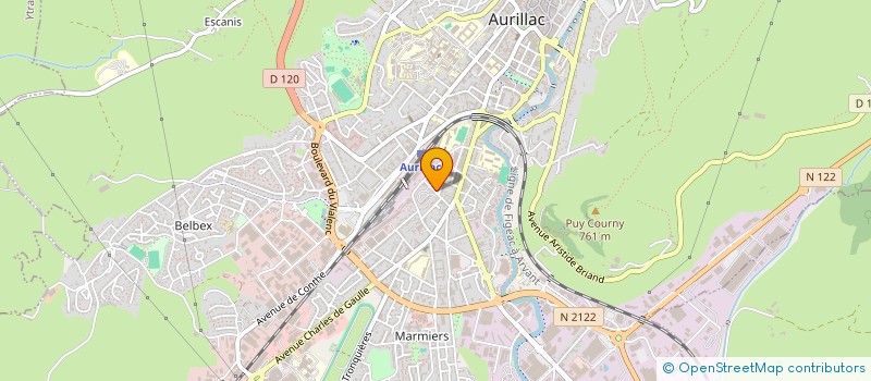 localisation de l'entreprise SCI DE LA GRAVETTE à AURILLAC