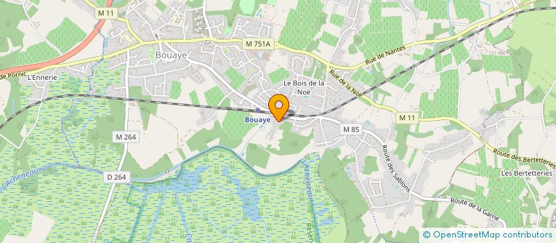 localisation de l'entreprise SCI DE LA GRAVETTE  BOUAYE