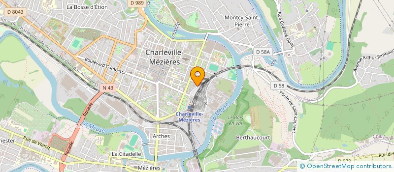 localisation de l'entreprise SCI DE LA GRAVIERE à CHARLEVILLE-MEZIERES