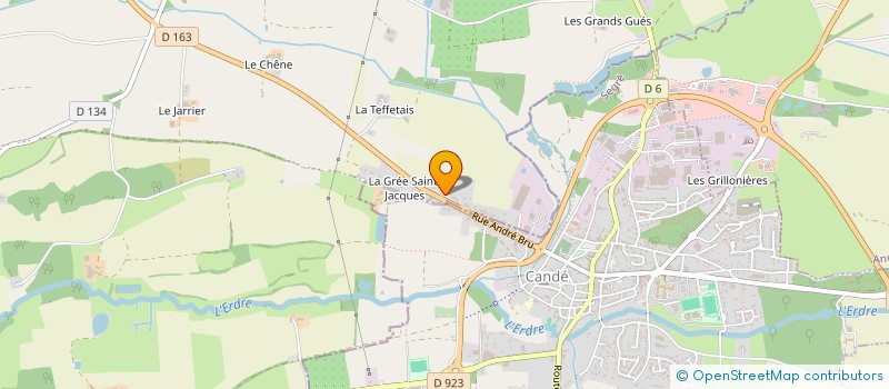 localisation de l'entreprise SCI DE LA GREE SAINT JACQUES  VALLONS-DE-L'ERDRE