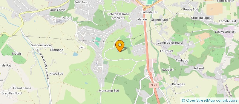 localisation de l'entreprise SCI DE LA GREMIE  PUJOLS