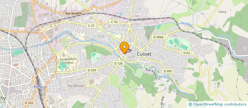 localisation de l'entreprise SCI DE LA GRENOUILLE à CUSSET