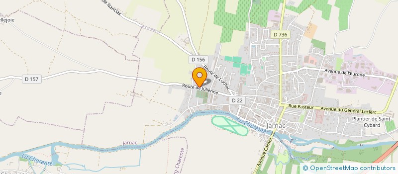localisation de l'entreprise SCI DE LA GRENOUILLERE à JARNAC