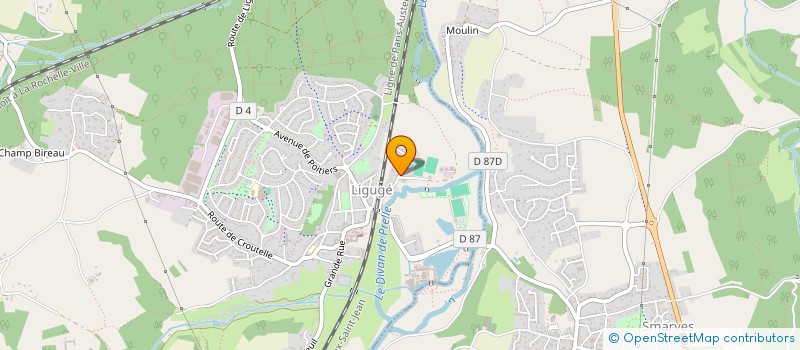 localisation de l'entreprise SCI DE LA GRENOUILLERE  LIGUGE