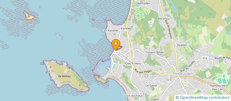 localisation de l'entreprise SCI DE LA GREVE  TREBEURDEN