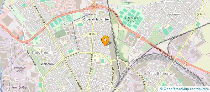 localisation de l'entreprise SCI DE LA GREVIERE  REIMS