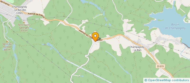 localisation de l'entreprise SCI DE LA GRILLE  CHAMPAGNEY