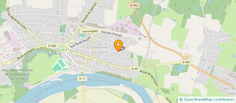 localisation de l'entreprise SCI DE LA GRILLE à CHATEAUNEUF S LOIRE