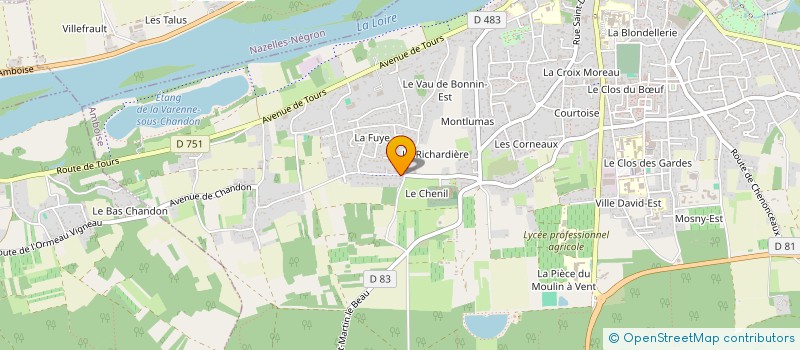 localisation de l'entreprise SCI DE LA GRILLE DOREE  AMBOISE