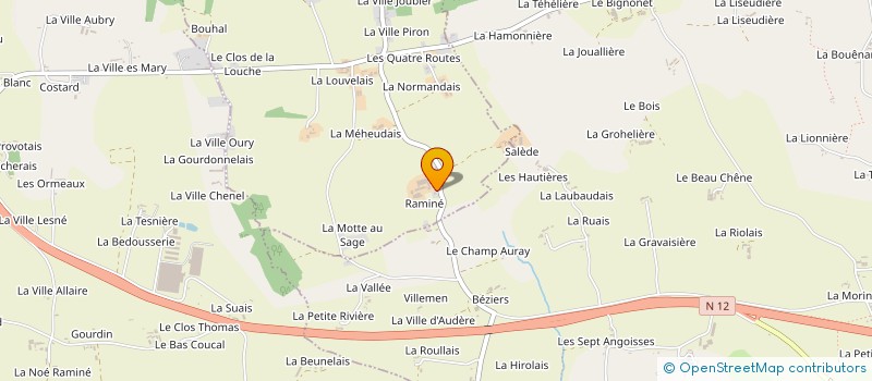 localisation de l'entreprise SCI DE LA GROHELIERE  LA CHAPELLE DU LOU DU LAC