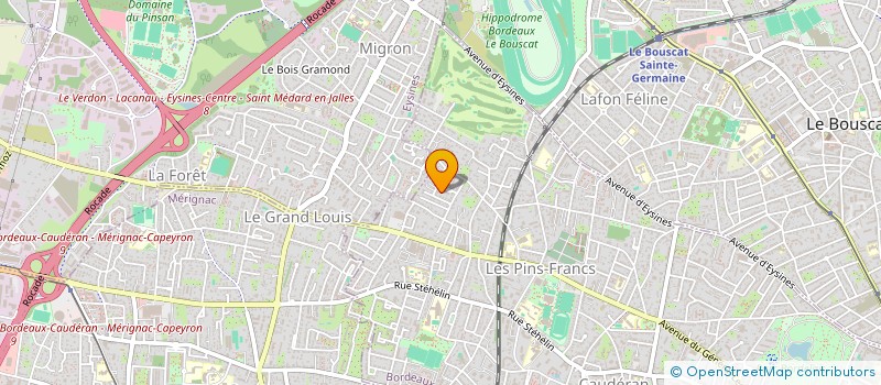 localisation de l'entreprise SCI DE LA GROSSE CLOCHE  BORDEAUX