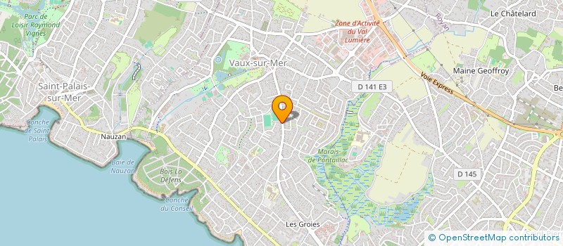 localisation de l'entreprise SCI DE LA GROSSE PIERRE  VAUX-SUR-MER